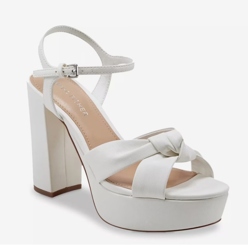 Ivory Marc Fisher Deren Platform Sandal